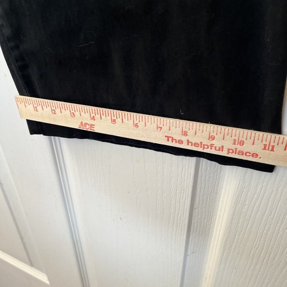 Chico's Pants Ankle Cropped Black 3 Pockets Button Zip Fly Straight Leg Fits L - Picture 8 of 8